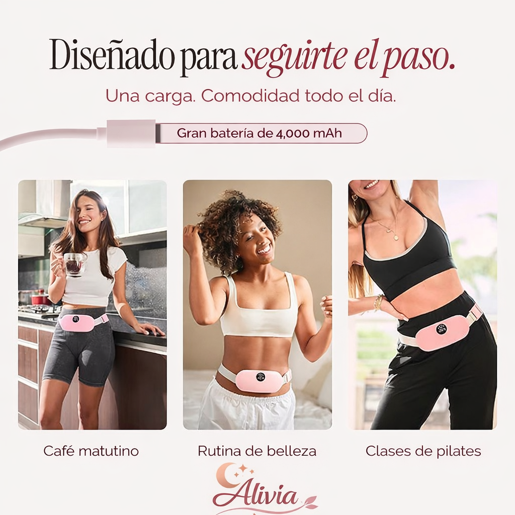 Cinturón Menstrual de Calor y Masaje