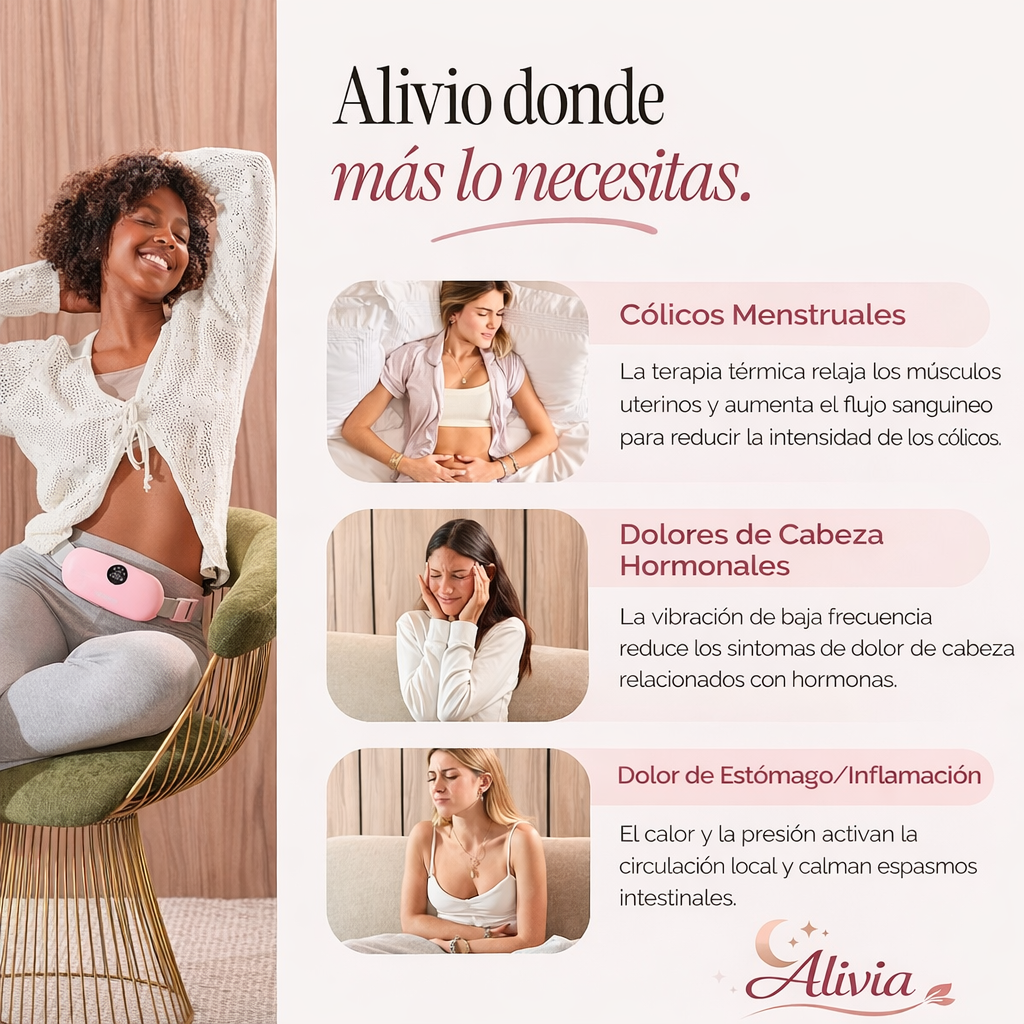 Cinturón Menstrual de Calor y Masaje